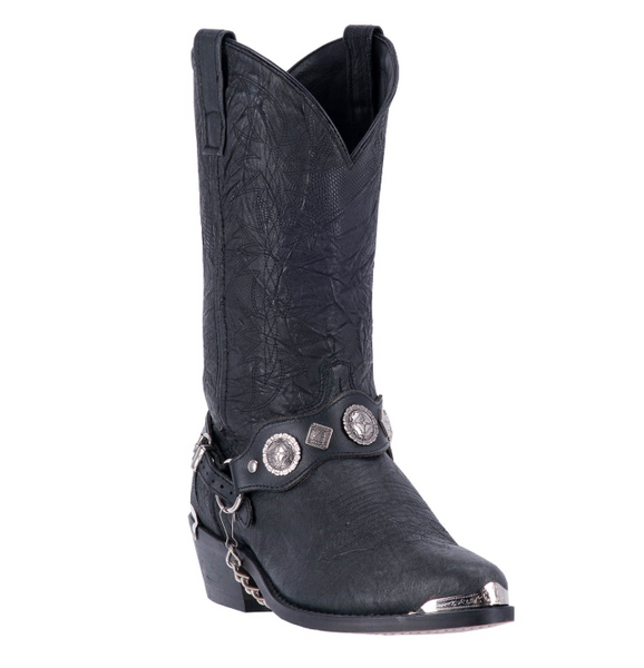 Dingo Suiter Black Leather Harness Boots