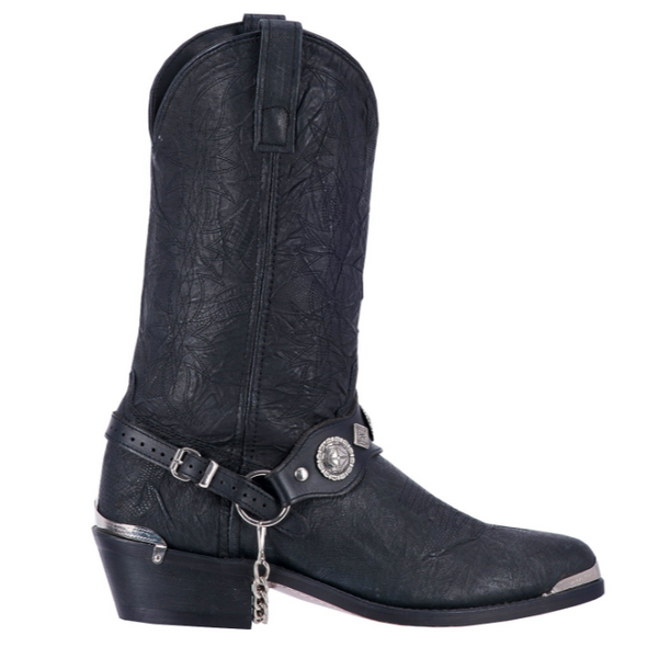 Dingo Suiter Black Leather Harness Boots