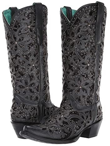 Corral Black Glitter Inlay and Studs