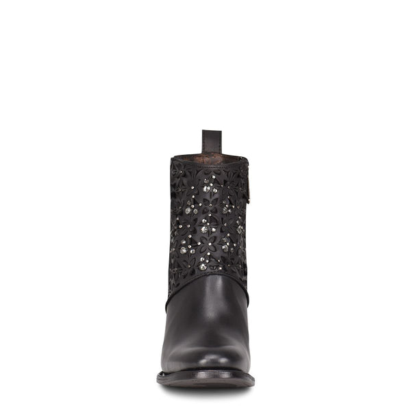 Cuadra Nova Black Round Toe Ankle Boot