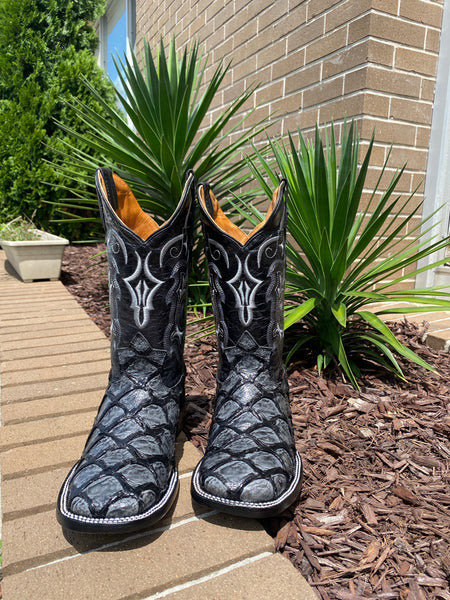 Marco Exotic Pirarucu Square Toe