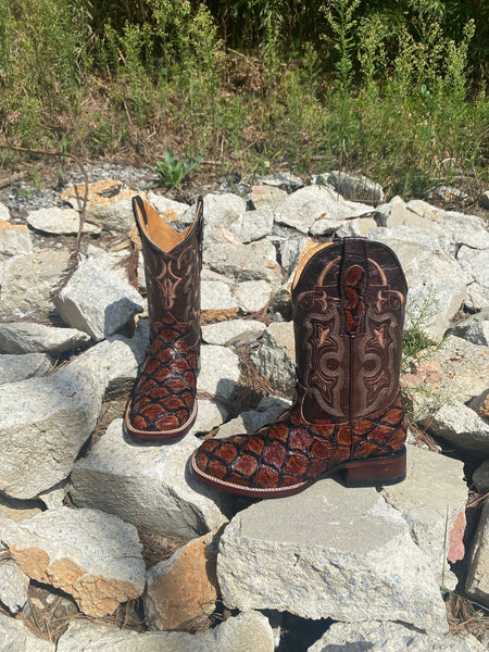Marco Exotic Pirarucu Shedron Square Toe